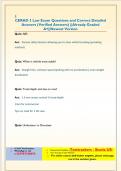 CERAD 3 Law Exam Questions and Correct Detailed  Answers &lpar;Verified Answers&rpar; &vert;&vert;Already Graded  A&plus;&vert;&vert;Newest Version