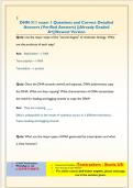 DHN 311 exam 1 Questions and Correct Detailed  Answers &lpar;Verified Answers&rpar; &vert;&vert;Already Graded  A&plus;&vert;&vert;Newest Version