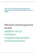 FISCAL LAW LATEST UPDATED 2025 FINAL EXAM WITH COMPLETE QUESTIONS AND VERIFIED ANSWERS ALREADY A&plus; GRADED