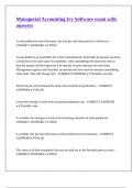 Managerial Accounting Ivy Software exam with answers