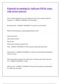 Financial Accounting Ivy Software FINAL exam with correct answers
