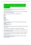 NEUROANATOMY ANATOMY OF THE CEREBRUM EXAM QUESTIONS AND ANSWERS