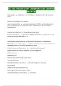 NU 631 EXAMINATION QUESTIONS AND VERIFIED ANSWERS