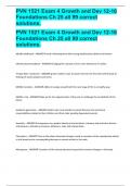 PVN 1521 Exam 4 Growth and Dev 12-16 Foundations Ch 25 all 99 correct solutions&period;