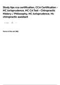 2026 CCA Certification NC Jurisprudence Exam Prep &vert; NC Chiropractic Assistant Study Tips&comma; History & Philosophy Review Guide