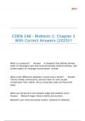 COEN 146 - Midterm 1 Chapter 1 With Correct Answers &lpar;2025&rpar;&excl;&excl;