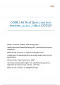 COEN 146 Final Questions And Answers Latest Update &lpar;2025&rpar;&excl;&excl;