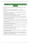 NU 631 EXAMINATION QUESTIONS AND VERIFIED ANSWERS