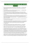 NU 631 EXAMINATION QUESTIONS AND VERIFIED ANSWERS