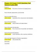Finance 311 Exam 1 UofA Questions And Answers Latest 2025&period;docx