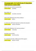 Oceanography 212 UofA Exam -3 Questions And Answers Latest 2025&period;docx
