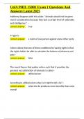 UofA PHIL 150B1 Exam 1 Questions And Answers Latest 2025&period;docx