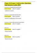Chem 152 Exam 1 UofA review Questions And Answers Latest 2025&period;docx