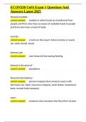 ECON330 UofA Exam 1 Questions And Answers Latest 2025&period;docx