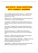 GOC-KUP2&sol;1 EXAM QUESTIONS WITH CORRECT ANSWERS