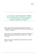 1&period;2 Group Development WGU C715 Questions And Answers Latest Update &lpar;2025&rpar;&excl;&excl;