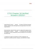 C715 Chapter 16 Verified Answers &lpar;2025&rpar;&excl;&excl;