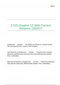 C715 Chapter 12 With Correct Answers &lpar;2025&rpar;&excl;&excl;