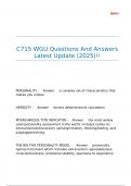 C715 WGU Questions And Answers Latest Update &lpar;2025&rpar;&excl;&excl;