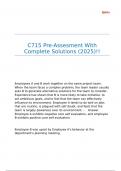 C715 Pre-Assesment With Complete Solutions &lpar;2025&rpar;&excl;&excl;