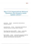 WGU C71 &lpar;2025&rpar;&excl;&excl;