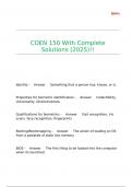 COEN 150 With Complete Solutions &lpar;2025&rpar;&excl;&excl;