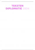 Volledige samenvatting diplomatie Jan Melissen (Summary diplomacy) (notes lectures, examples exam questions, texts)