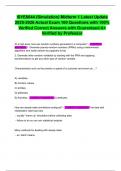 ISYE6644 &lpar;Simulation&rpar; Midterm 1 Latest Update 2025-2026 Actual Exam 100 Questions with 100&percnt; Verified Correct Answers with Guaranteed A&plus; Verified by Professor