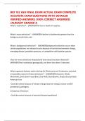 BIO 182 ASU FINAL EXAM ACTUAL EXAM COMPLETE ACCURATE EXAM QUESTIONS WITH DETAILED VERIFIED ANSWERS &lpar;100&percnt; CORRECT ANSWERS&rpar; &sol;ALREADY GRADED A