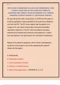 MDC3 EXAM 2 &lpar;RASMUSSEN COLLEGE&rpar;&sol; MULTIDIMENSIONAL CARE  3 EXAM 2 LATEST 2025 ACTUAL EXAM WITH COMPLETE  QUESTIONS AND CORRECT DETAILED ANSWERS &lpar;100&percnt; VERIFIED  ANSWERS&rpar; &vert;ALREADY GRADED A&plus;&vert; &vert;&vert;PROFESSOR VERIFIED&vert;&vert; 