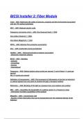 BICSI Installer 2&colon; Fiber Module Exam Questions with correct Answers 2025&sol;2026&lpar; A&plus; GRADED 100&percnt; VERIFIED&rpar;&period;