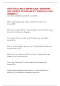 CHST ACTUAL EXAM STUDY GUIDE &sol; QUESTIONS AND CORRECT ANSWERS LATEST GUIDE 2025&sol;2026 GRADED A&plus;&period;