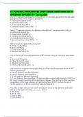 CT IMAGING PROCEDURES CORE EXAM QUESTIONS WITH ANSWERS GRADED A&plus; 2025&sol;2026