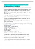 CWEA COLLECTIONS FINAL EXAM QUESTIONS WITH ANSWERS GRADED A&plus; 2025&sol;2026