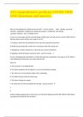 TI comprehensive predictor STUDY THIS ONE Questions and answers&period;