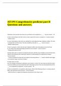 VATI PN COMPREHENSIVE PREDICTOR EXAM 2024 NEWEST EXAM QUESTIONS WITH DETAILED VERIFIED ANSWERS &sol;ALREADY GRADED A&plus;