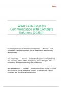 WGU C716 Business Communication With Complete Solutions &lpar;2025&rpar;&excl;&excl;