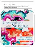 Gerontologic Nursing 6th Edition by Sue E&period; Meiner EdD APRN BC-GNP Jennifer J&period; Yeager PhD MSN RN  &vert;&vert;COMPLETE TEST BANK&vert;&vert;VERIFIED