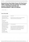 Rockwell Exam Real Estate Classes WA Final Exam 1 &vert;2025&vert; complete exam test questions and verified answers &lpar;MULTIPLE CHOICES&rpar; AND RATIONALES&vert;GET IT 100&percnt; ACCURATE&excl;&excl;