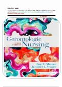 FULL TEST BANK  Gerontologic Nursing 6th Edition by Sue E&period; Meiner EdD APRN BC-GNP Jennifer J&period; Yeager PhD MSN RN &lpar;2018&rpar; &vert;&vert;ALL CHAPTERS &lbrace;01 &ndash; 29&rcub; WITH 6 PARTS&vert;&vert;VERIFIED ANSWERS&vert;&vert; 978-0323498111 COMPLETE GUIDE                                                 