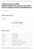 California boater card 2025 update&vert;comprehensive questions and verified answers &lpar;complete solutions&rpar; Exam&vert;GRADE A&plus;&excl;&excl;