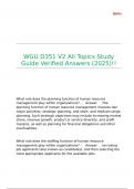 WGU D351 V2 All Topics Study Guide Verified Answers &lpar;2025&rpar;&excl;&excl;