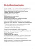 MO Real Estate Exam Practice 2025&sol;2026 Questions With Completed & Verified Solutions&period;