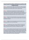 Sexual Assault Prevention and Response questions with verified answer1