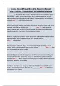 Sexual Assault Prevention and Response Course &lpar;NMSAPR071-2&period;0&rpar; questions with verified answers