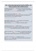 DCF - School Age-Appropriate Practices &lpar;SAPR&rpar; ~ Key Points questions with verified answers