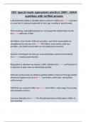 DCF&colon; Special needs appropriate practices &lpar;SNP&rpar; &colon; EXAM questions with verified answers