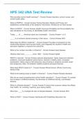 HPE 342 UNA Test Review Questions and Answers Best rated A&plus; Guaranteed Success Latest Update