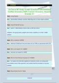 Air Force IBT Study Guide Questions with Detailed  Verified Answers &lpar;100&percnt; Correct Answers&rpar; &sol;Already  Graded A&plus;