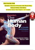 TEST BANK FOR  Memmler's Structure & Function of the Human Body&comma;  Enhanced Edition 14th Edition  By Barbara Janson Cohen Chapters 1 - 25 &sol; Complete